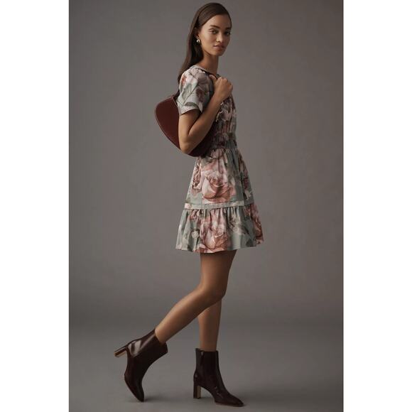 New Anthropologie x Loverly Grey: The Somerset Mini Dress $140 PLUS 1X Floral - Picture 5 of 8